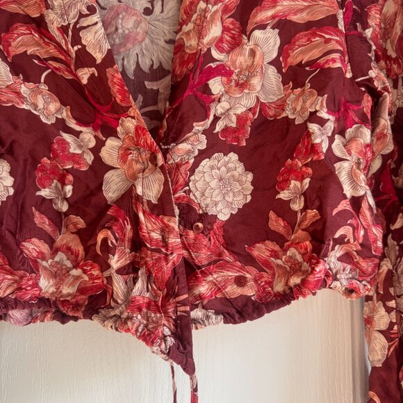 Zara wrap floral printed blouse - Picture 5 of 8